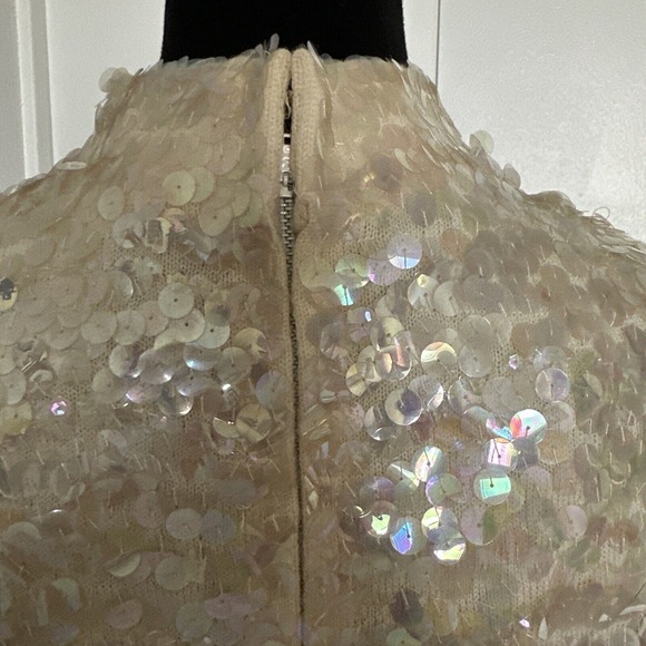 Vintage Cyn Les Hand Beaded Wool Cardigan Sweater British Hong Kong EU 4O - Picture 4 of 6